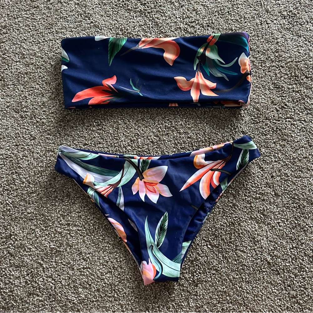 Shein Floral Bikini Set